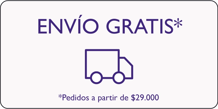Envío gratis en pedidos apartir de los 29000